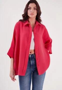 LELA Overhemd - Dark Fuchsia