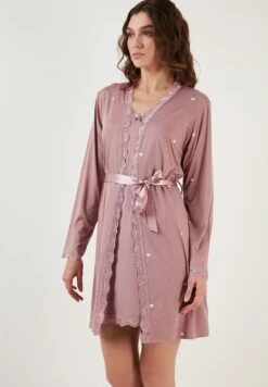 LELA Soft Touch - Nachtjapon - Dusty Rose -Stijl Verkoop e3757d701ca2411b902251adfce2d280