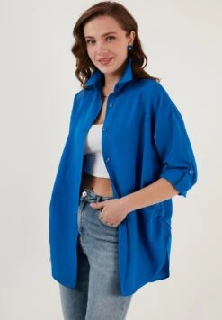 LELA Overhemdblouse - Royal Blue 11 LELA Overhemdblouse - Royal Blue -Stijl Verkoop e39863a86a034fc982d8b576a0ea9df2