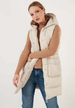 LELA Regular Fit - Bodywarmer - Stone -Stijl Verkoop e4fc2e2269d04ee4b70e4f0eb0c76659