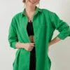 LELA Loose Fit - Overhemd - Green -Stijl Verkoop e59f9841f3e44c02a254fe8f00a8e8a5
