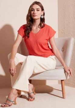 LELA Regular Fit - Blouse - Coral 11 LELA Regular Fit - Blouse - Coral -Stijl Verkoop e5db2d485de742c48132bf662ea4b35f