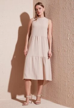 LELA Regular Fit - Jurk - Stone -Stijl Verkoop e88d8194bc6f4aa8a83445cc38dc0e23