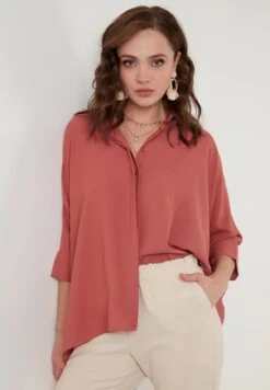 LELA Oversized - Overhemdblouse - Dusty Rose Color -Stijl Verkoop e8d16b85aa50457fbbb573db9b44971a