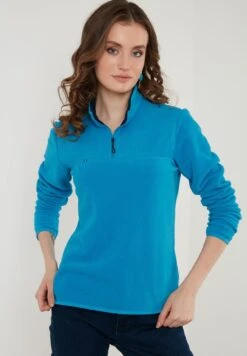 LELA Slim Fit - Fleece Trui - Turquoise -Stijl Verkoop e9e6df3cd8e549b2b1dd4f647ba65bf0