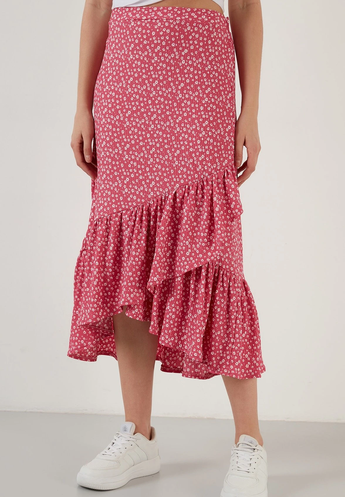 LELA Regular Fit- A-Lijn Rok - Fuchsia 7 LELA Regular Fit- A-Lijn Rok - Fuchsia - Afbeelding 5