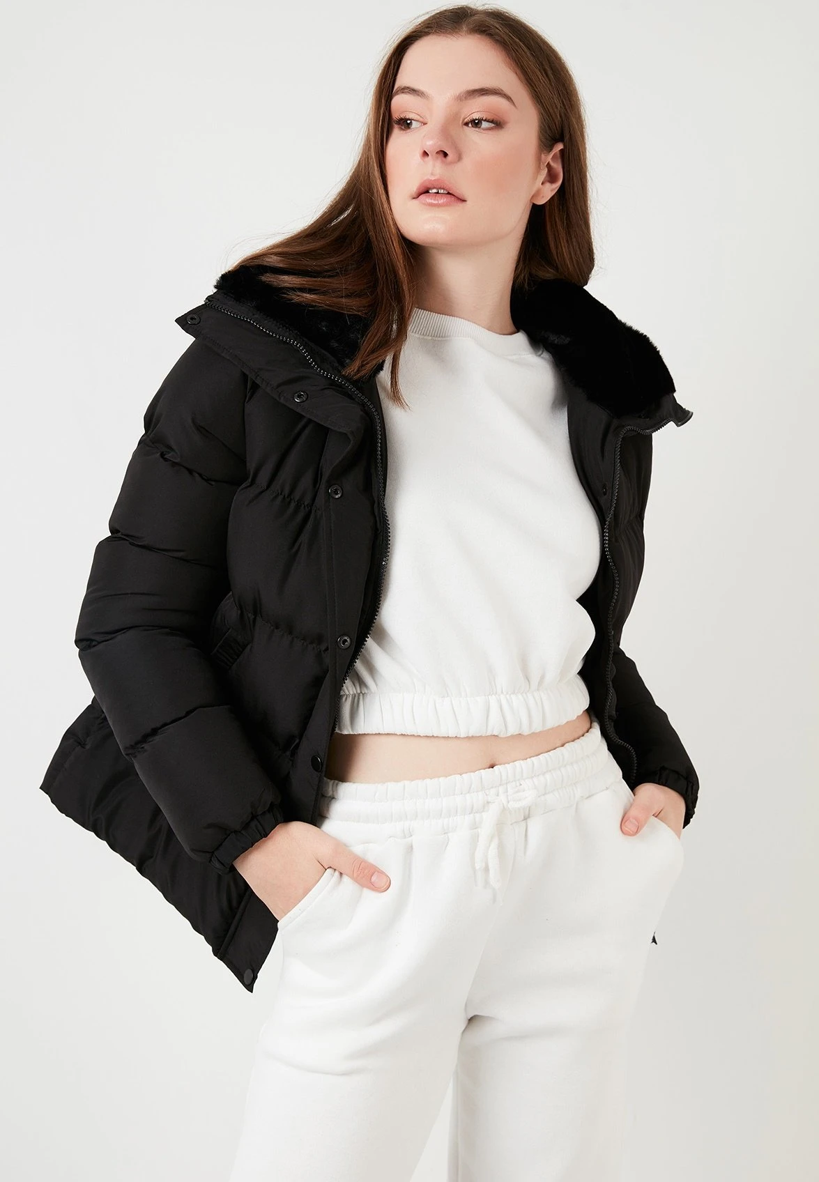 LELA High Collar Inflatable - Winterjas - Black 6 LELA High Collar Inflatable - Winterjas - Black - Afbeelding 4