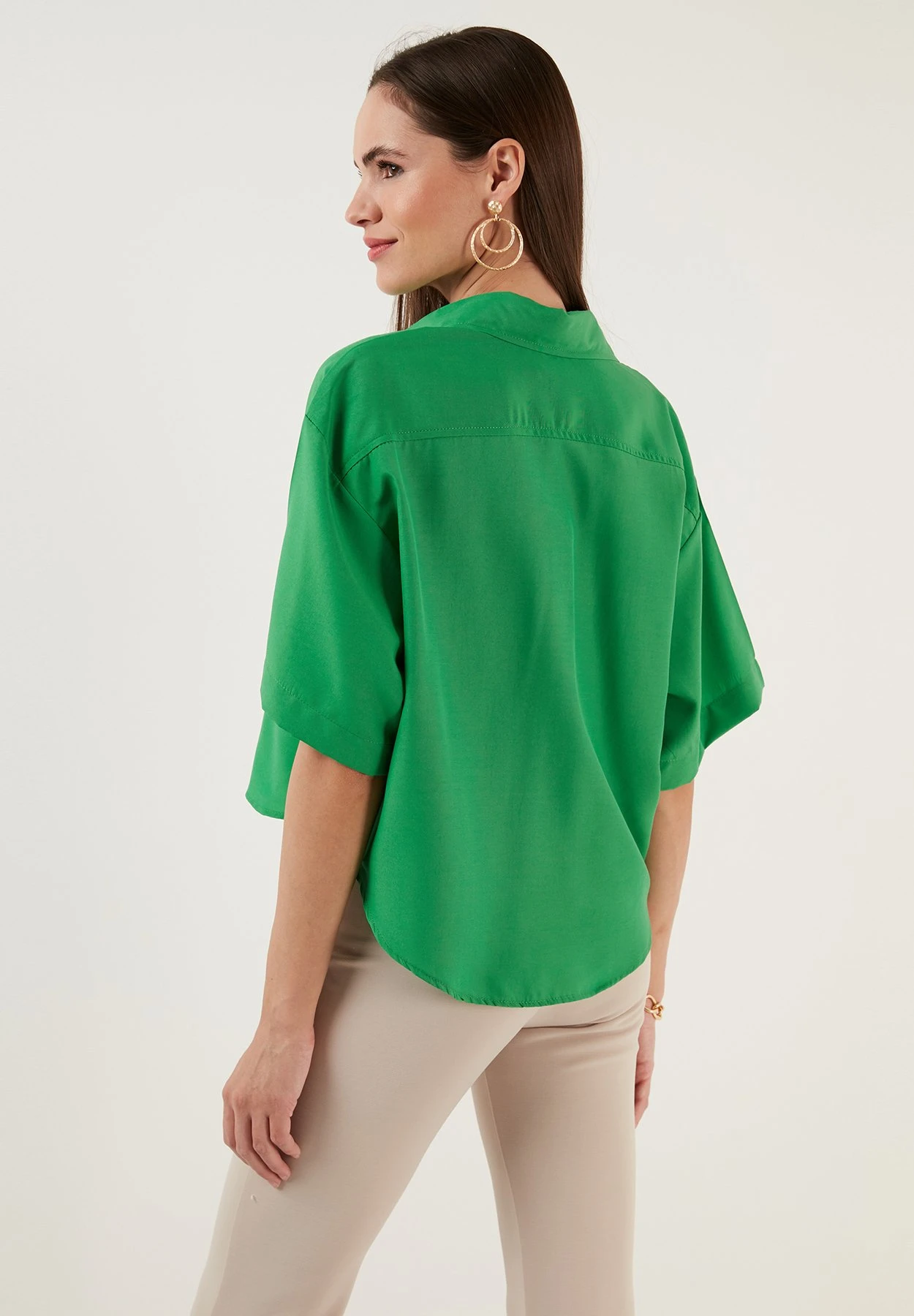 LELA Loose Fit - Overhemdblouse - Benetton Color 5 LELA Loose Fit - Overhemdblouse - Benetton Color - Afbeelding 3