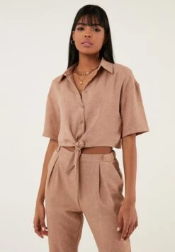 LELA Regular Fit - Overhemdblouse - Camel -Stijl Verkoop ed327673d16c4228a2484a1953e0b4e2