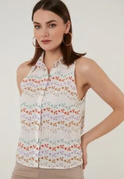 LELA Regular Fit - Overhemdblouse - White Lilac -Stijl Verkoop eef7ed64332c4cea9ffd5abcdcec422d