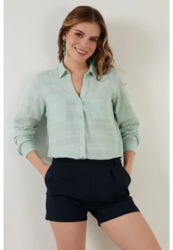 LELA Overhemdblouse - Mint 10 LELA Overhemdblouse - Mint -Stijl Verkoop efb7505960df4a9da8384f46c38b2382