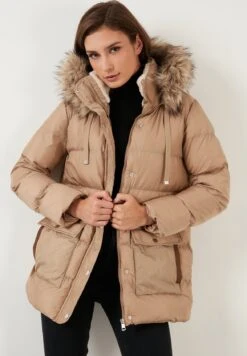 LELA Regular Fit - Winterjas - Dark Beige -Stijl Verkoop f1448421b1ea418ab070cb0820367cf1