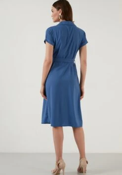 LELA Regular Fit - Blousejurk - Indigo -Stijl Verkoop f1b581531f384e17835879afc1ce7e8a