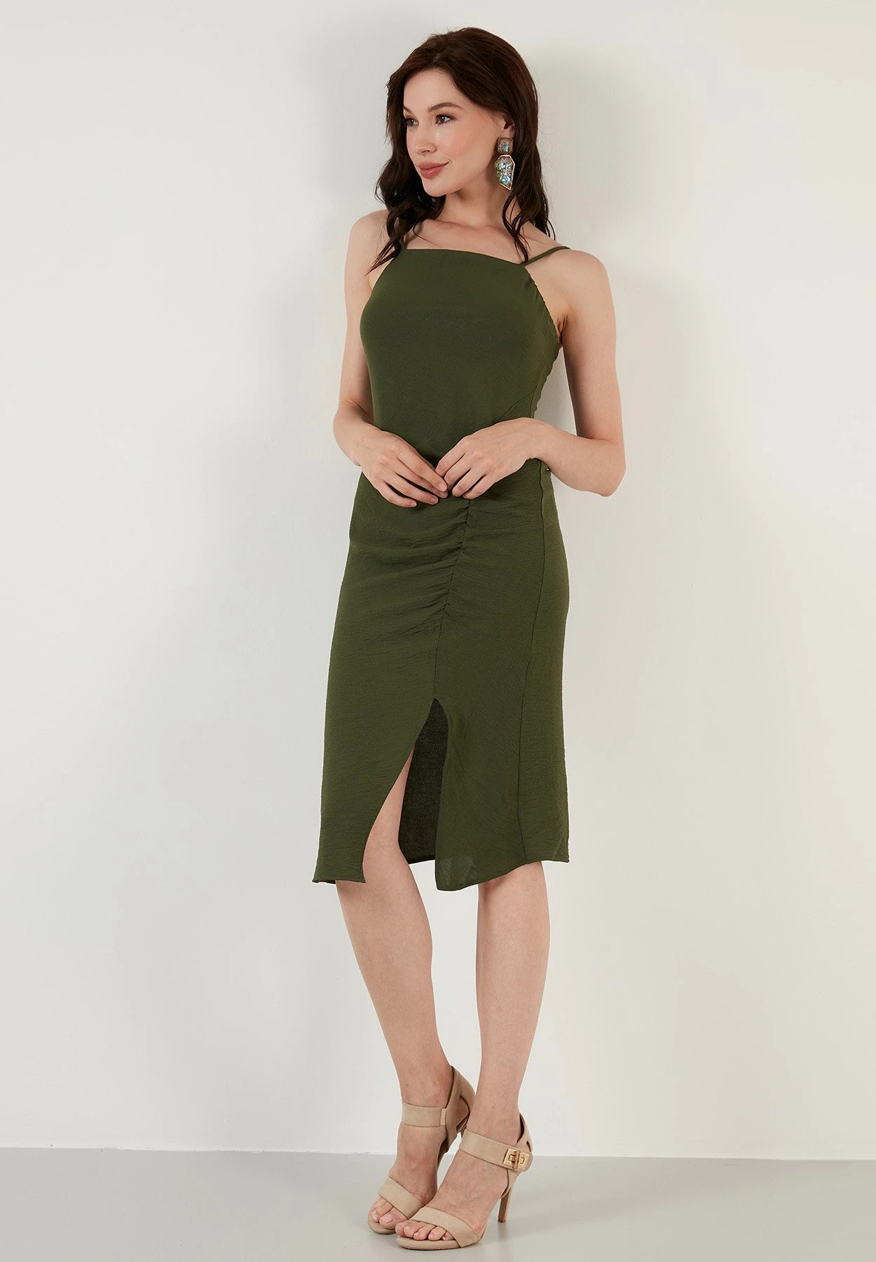 LELA Jurk - Light Khaki 7 LELA Jurk - Light Khaki - Afbeelding 5