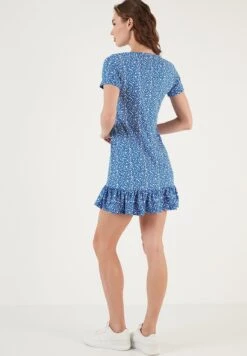 LELA Mini- Jurk - Blue -Stijl Verkoop f357f726c52649e0820da604dbdfe38e