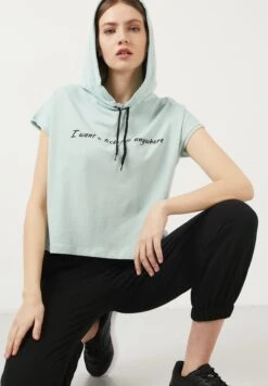 LELA Slim Fit - Hoodie - Mint -Stijl Verkoop f3e7252ae8924a1c9ae36968c2c7fe14