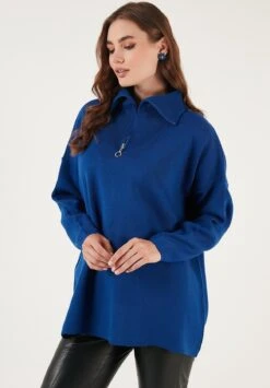 LELA Trui - Royal Blue -Stijl Verkoop f42e1646e3ee4e4c82372e0b7880ce63