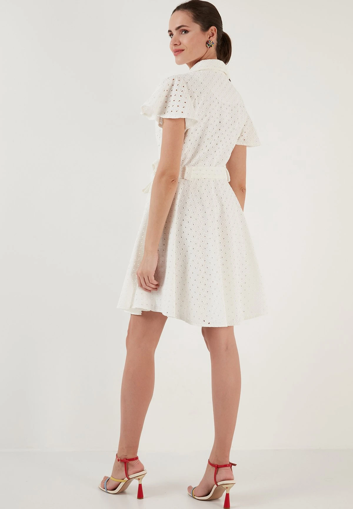 LELA Regular Fit - Blousejurk - Ecru 5 LELA Regular Fit - Blousejurk - Ecru - Afbeelding 3