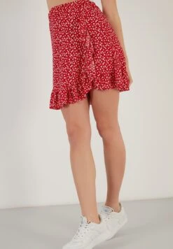 LELA High Waist - Wikkelrok - Red -Stijl Verkoop f53481ad0e1647748df5f9e7f69c68fa