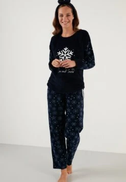 LELA Regular Fit - Pyjama - Dark Blue -Stijl Verkoop f5a55d89a5774c73a83ea03d8ccec0a4