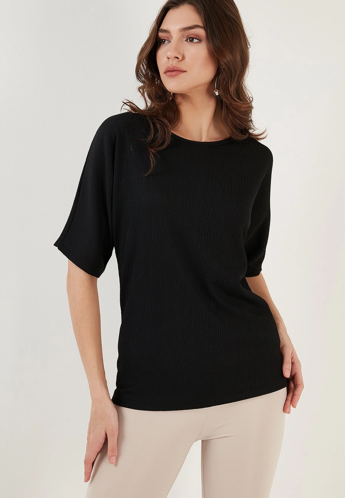 LELA Regular Fit - T-Shirt Basic - Black 7 LELA Regular Fit - T-Shirt Basic - Black - Afbeelding 5