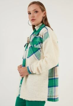 LELA Halflange Jas - Green -Stijl Verkoop f6244289349a404c9a50f0a0afe83602