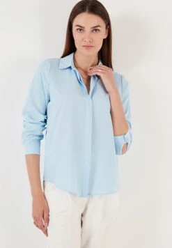 LELA Overhemdblouse - Baby Blue