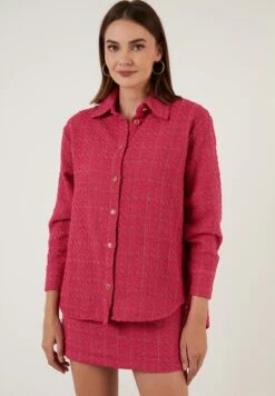 LELA Overhemdblouse - Fuchsia