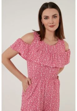 LELA Slim Fit - Jumpsuit - Fuchsia -Stijl Verkoop f833927a0154461ea40b5f930816aec3