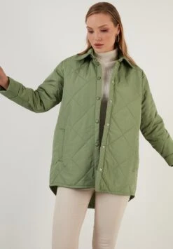 LELA Loose Fit - Winterjas - Light Green -Stijl Verkoop fe2bafc0e35b4e668021738f30c646cc