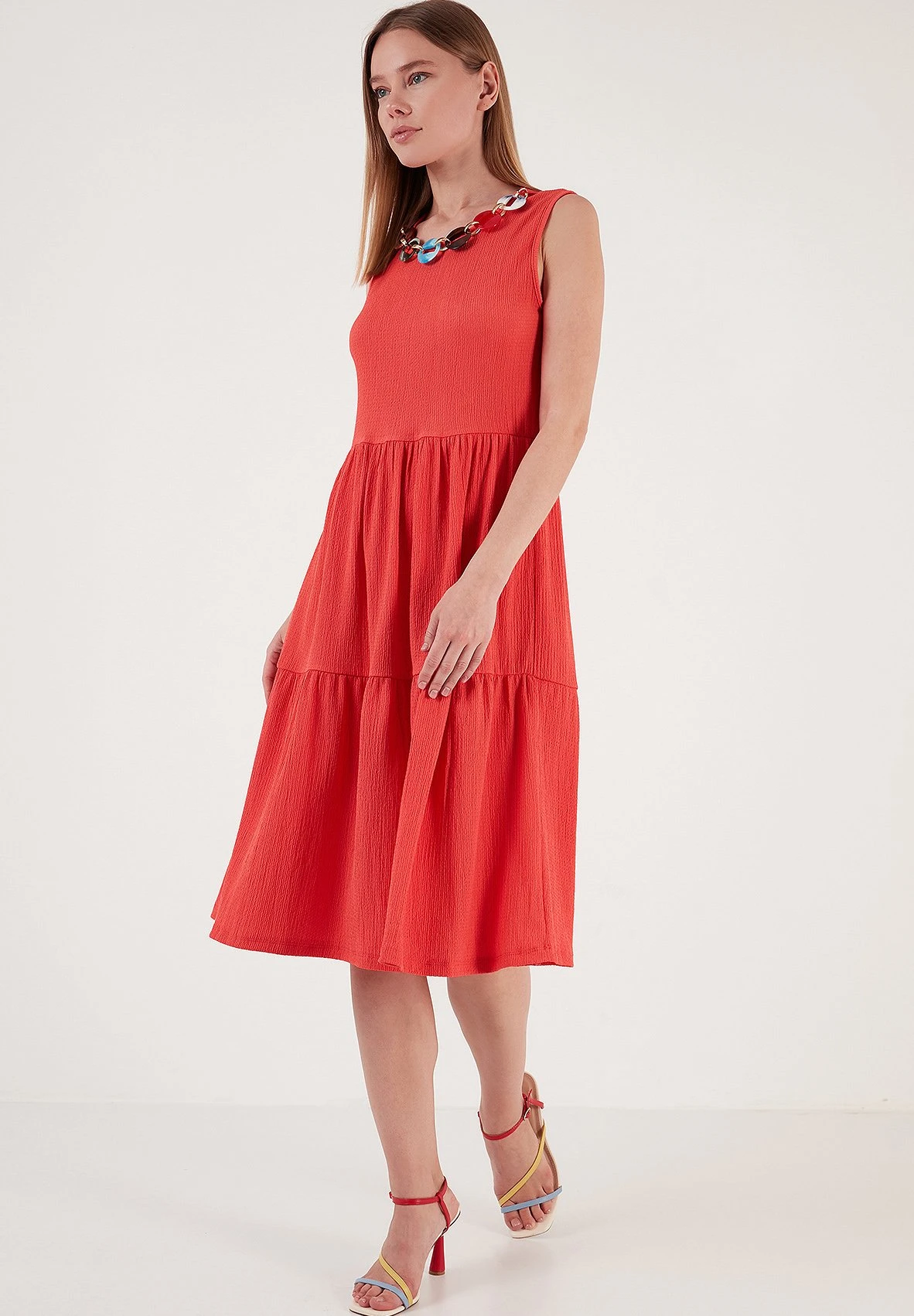 LELA Regular Fit - Jurk - Vermilion 4 LELA Regular Fit - Jurk - Vermilion - Afbeelding 2