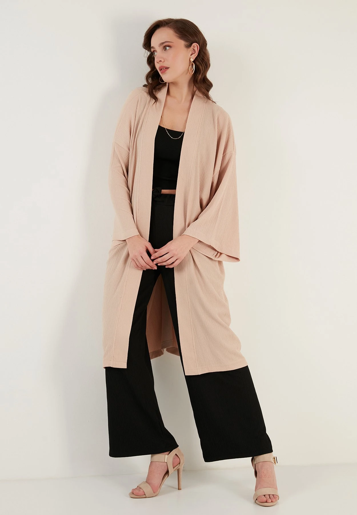 LELA Mantel - Stone 4 LELA Mantel - Stone - Afbeelding 2